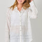 Ivory Button Down Textured Gauze Shirt