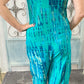 Teal Tie Dye Jumpsuit