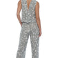 Essential Kahaia Jumpsuit - Frangipani Silver