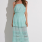 Strapless Crochet Maxi Dress (Assorted Colors)