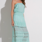 Strapless Crochet Maxi Dress (Assorted Colors)